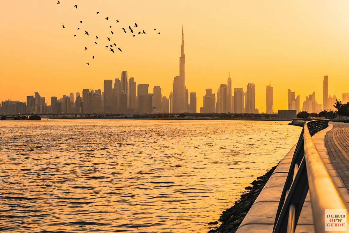 dubai-skyscrapers-at-sunset