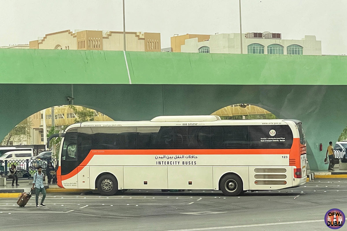 Bus in Abu Dhabi Bus Station