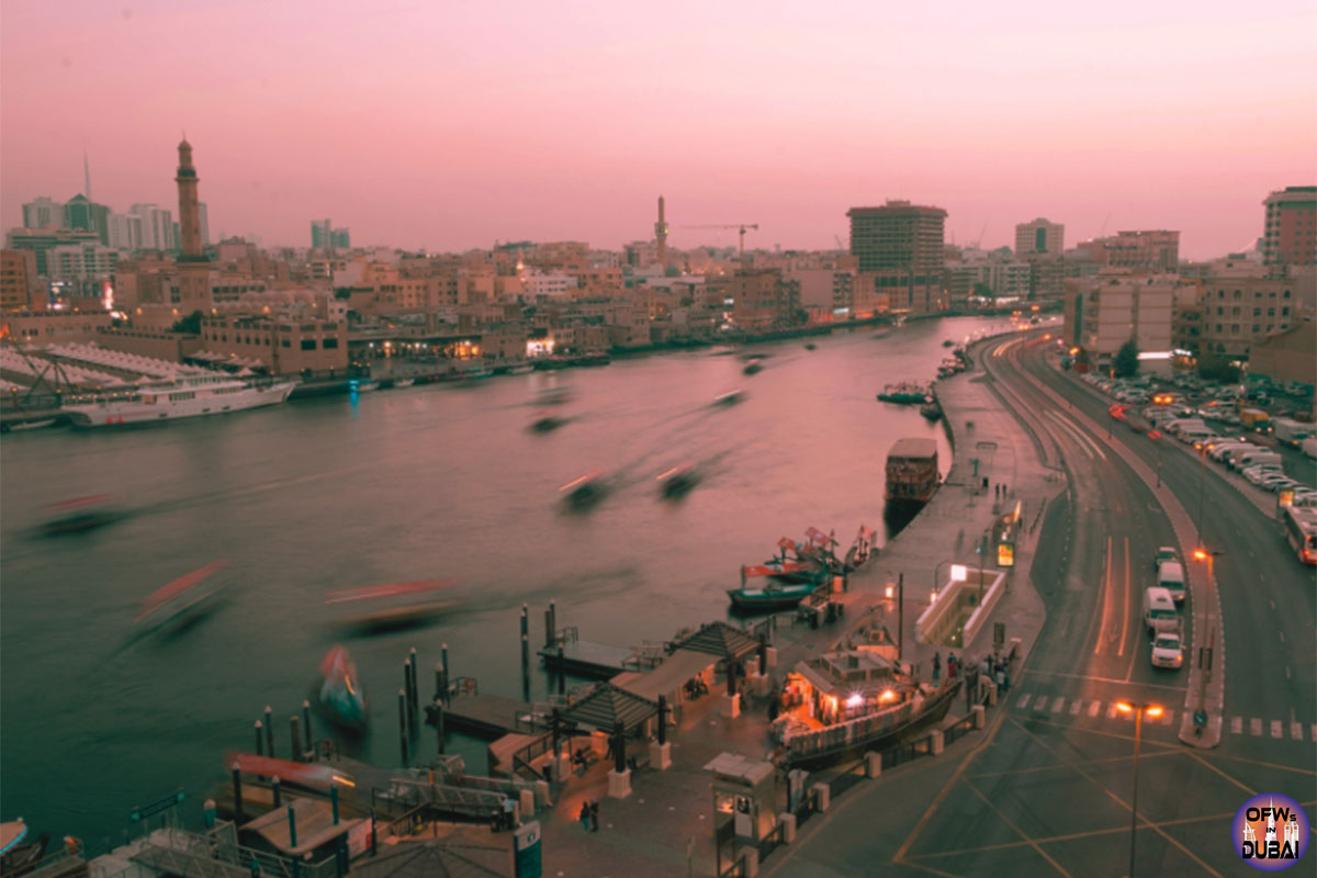 Dubai-Creek-at-sunset