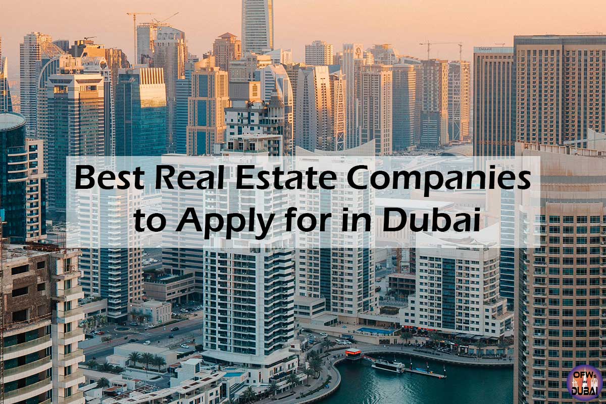 Best Real Estate Companies to Apply for in Dubai
