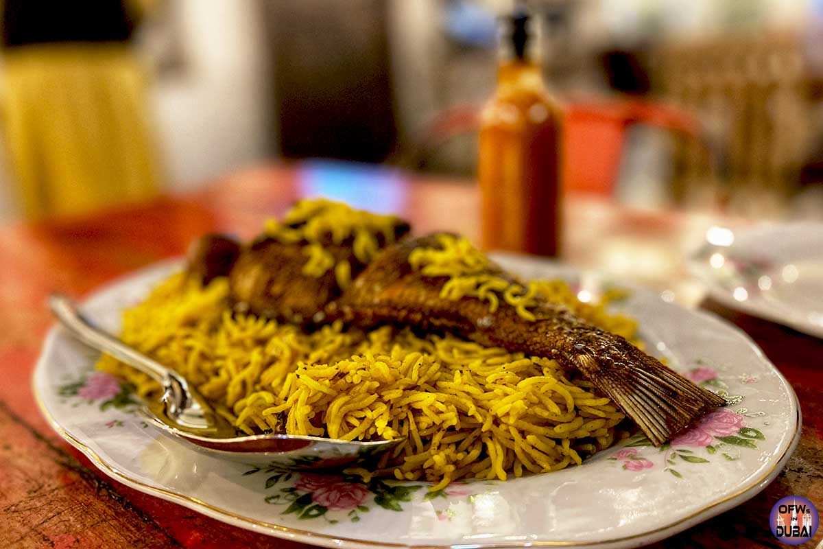 Fish Machboos at Al Fanar Restaurant in Al Seef