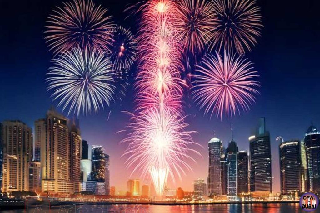 Burj-Khalifa-Fireworks-from-Dubai-Creek-Harbour