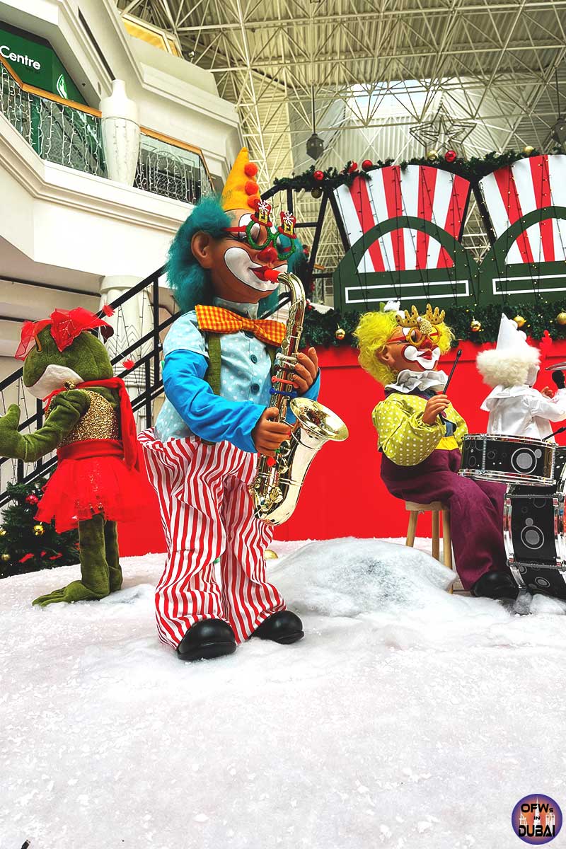 Festive Characters at Festive circus in Wafi