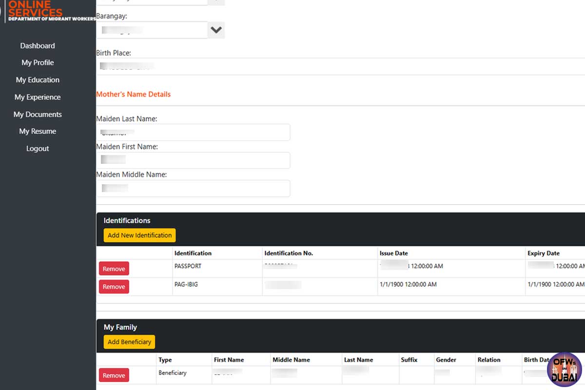 Upload your passport and Pagobog MID Data